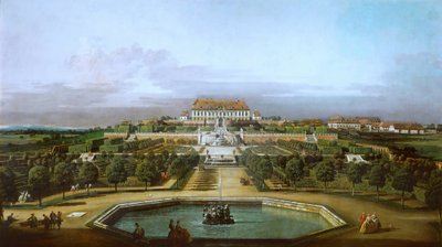 The Imperial Pleasure Palace Schloss Hof, Garden Side by Bernardo Bellotto